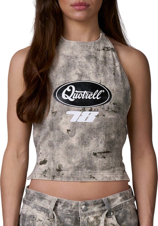 Quotrell Mila Denim Top | Camo
