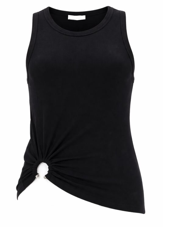 Rabanne Top Con Piercing Sleeveless Tank