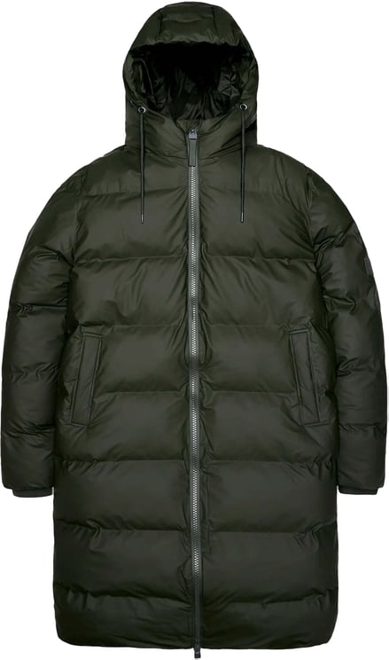 Rains Alta Lange Puffer Jas W3T4
