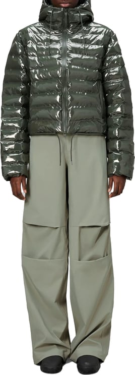 Rains Rains Lohja Short Puffer Jacket W3t2 Puffer Jassen Groen 15820