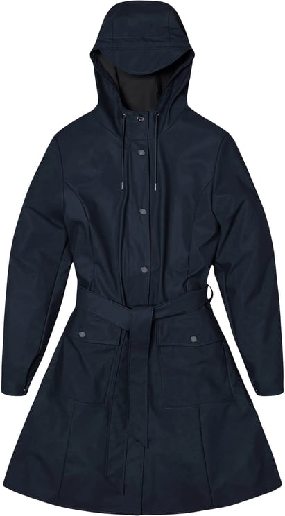 Rains Rains Curve W Trenchcoats Donkerblauw 18130 Curve W