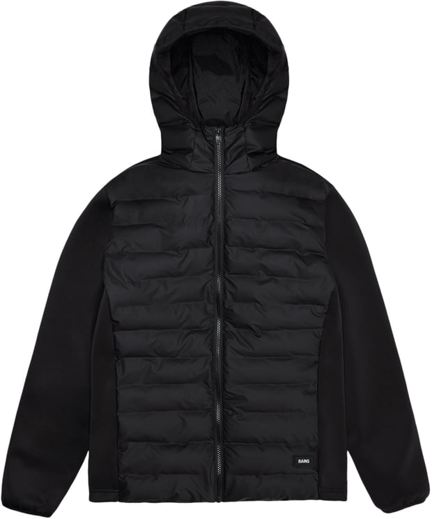 Rains Giacca Safi Fleece Hybrid Nera