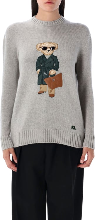 Ralph Lauren Knit Bear Pearl Grey Melange