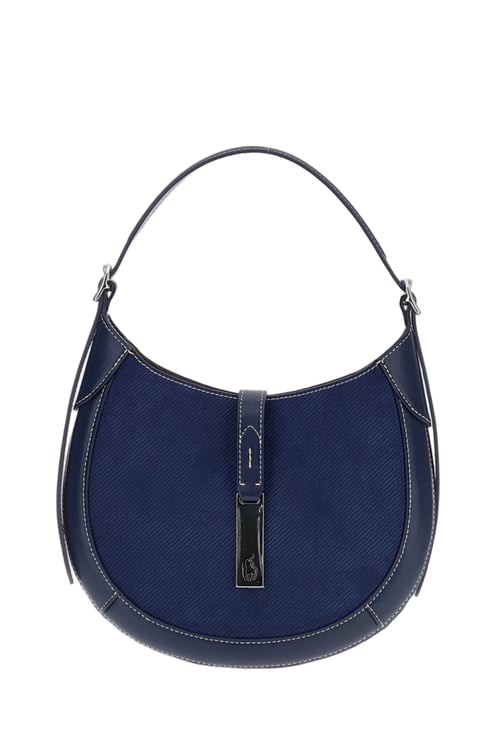 Ralph Lauren Blue Polo Id Small Shoulder Bag