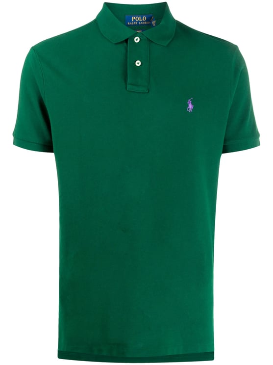 Ralph Lauren Deep Green Polo Shirt Piqué Knit