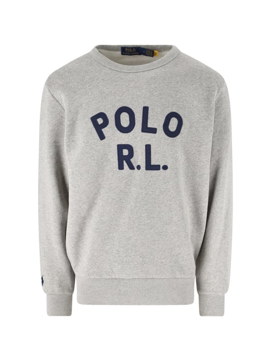 Ralph Lauren Grey Crewneck Cotton Blend Sweatshirt