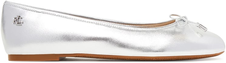 Ralph Lauren Flat Shoes Polished Silver