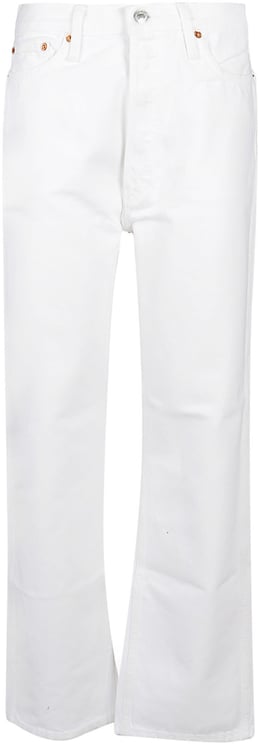 Re-Done 90s High Rise Loose Jeans White