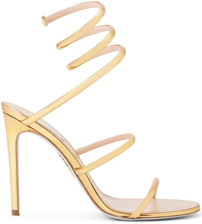 Rene Caovilla Sandals Gold