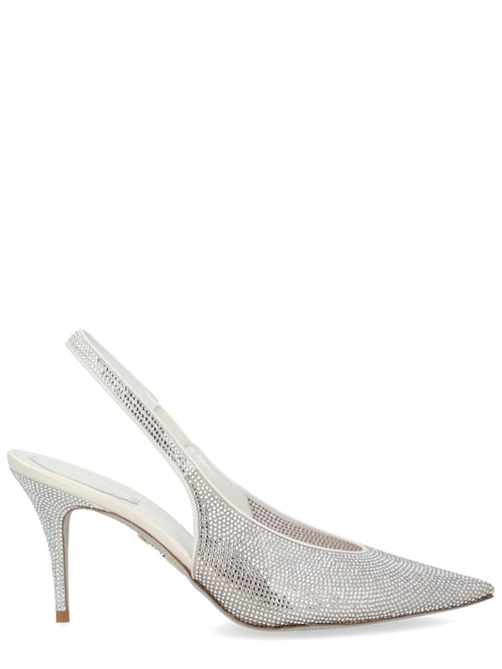 Rene Caovilla Jinny Pointed Toe Sparkling Slingback Pumps