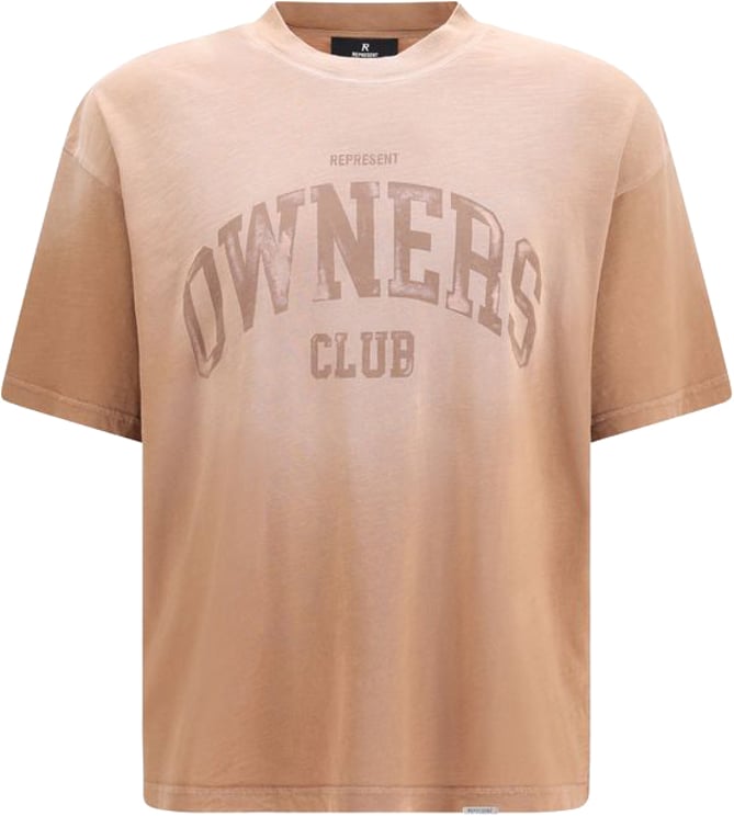 Represent Represent Brown Cotton T-Shirt