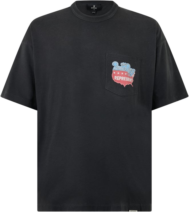 Represent Black comfortable T-shirt with stylish logo