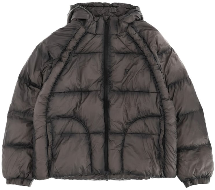 Represent DOWN JACKET WITH LOGO