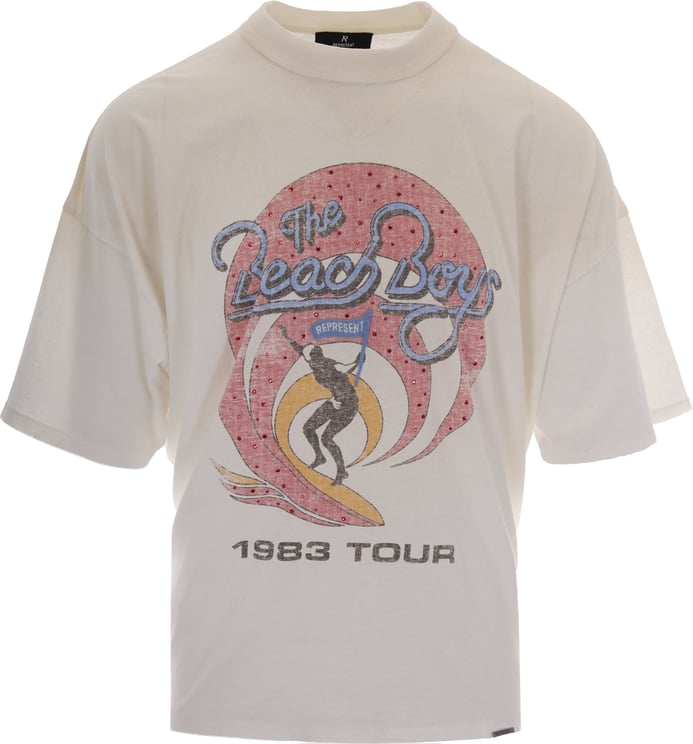 Represent T-Shirts And Polos Washed Ecru