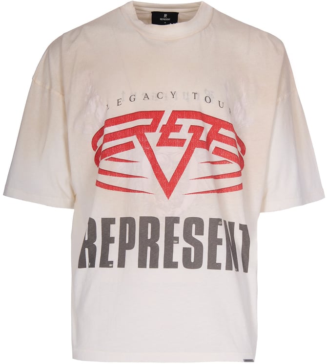 Represent T-Shirts And Polos Washed Ecru