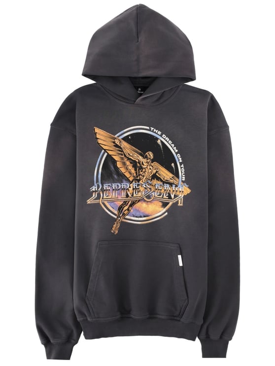 Represent Golden Tour Faded Black Hooded Sweatshirt