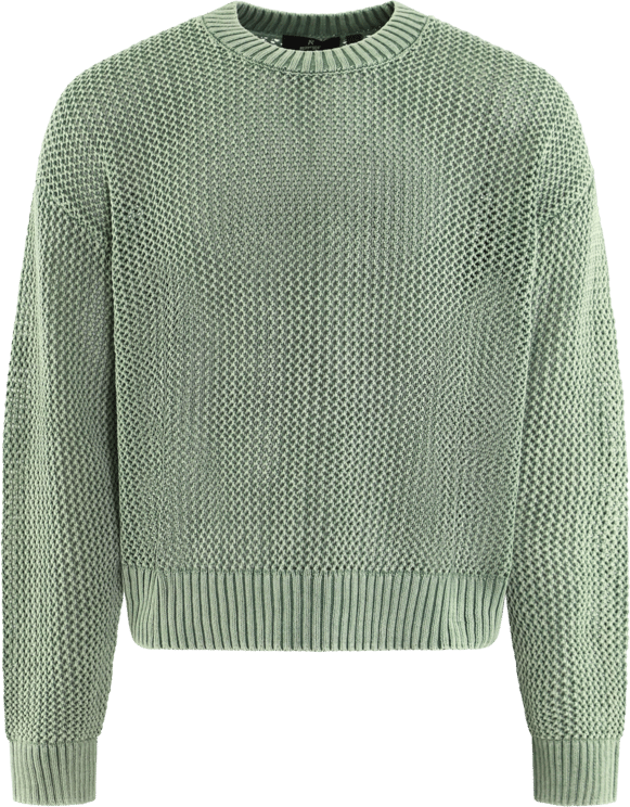 Represent Heren Open Gauge Knit Sweater Groen