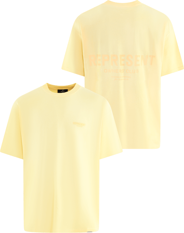 Represent Heren Owners Club T-Shirt Geel