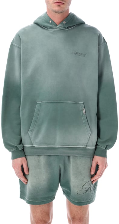 Represent Owners Club Script Hoodie Vintage Green