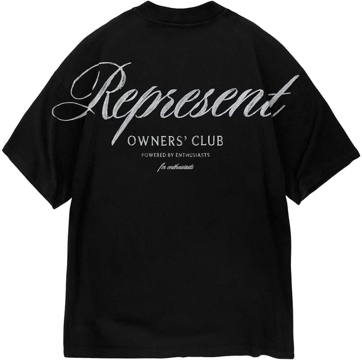 Represent Heren Owners Script T-Shirt Blauw