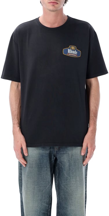 Rhude Racing Crest Tee Vintage Black