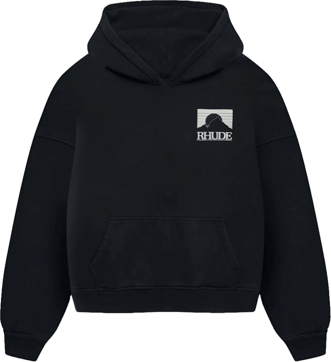 Rhude MOONLIGHT PACK HOODIE VINTAGE ZWART/WIT