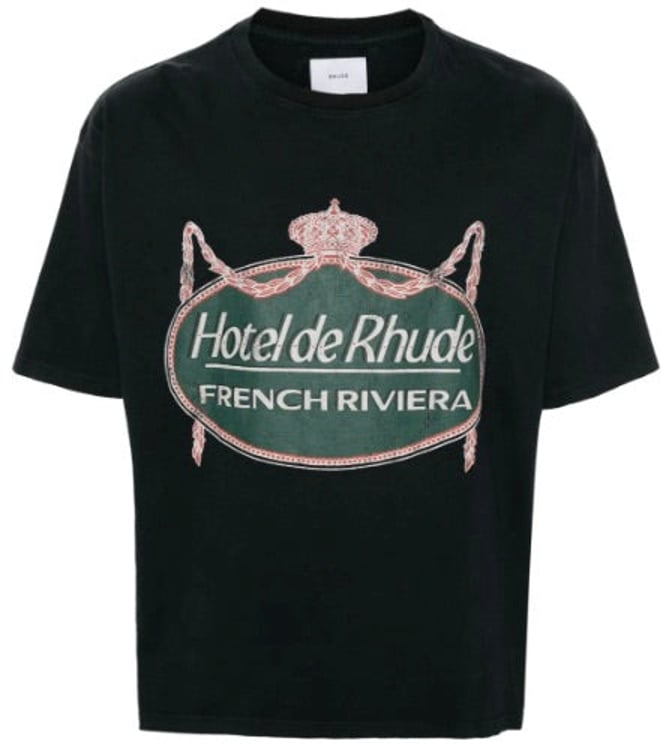 Rhude Rhude Riviera T-shirt 'Vintage Zwart'