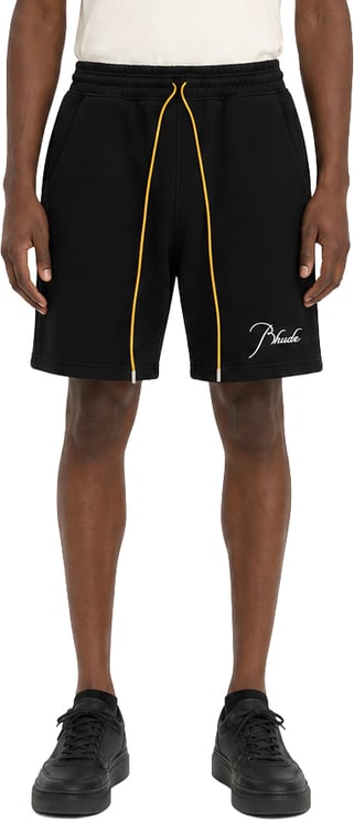 Rhude CLASSIQUE SWEATSHORT BLACK/WHITE OS
