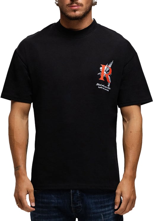 Richesse ARTEMIS T-SHIRT BLACK RED