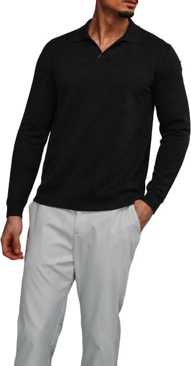 Richesse VALERO KNITTED POLO | BLACK