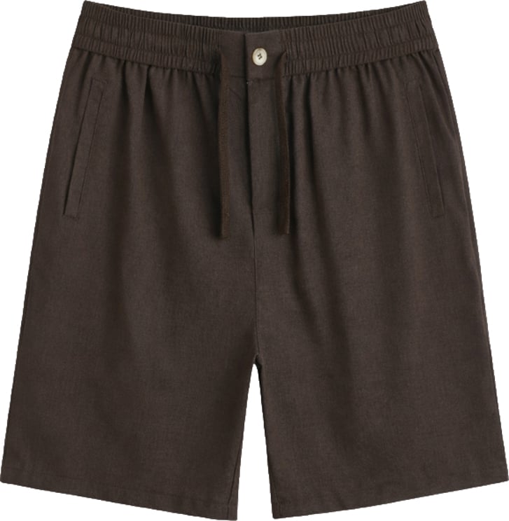 Richesse CORE LINNEN SHORT | DEEP BROWN