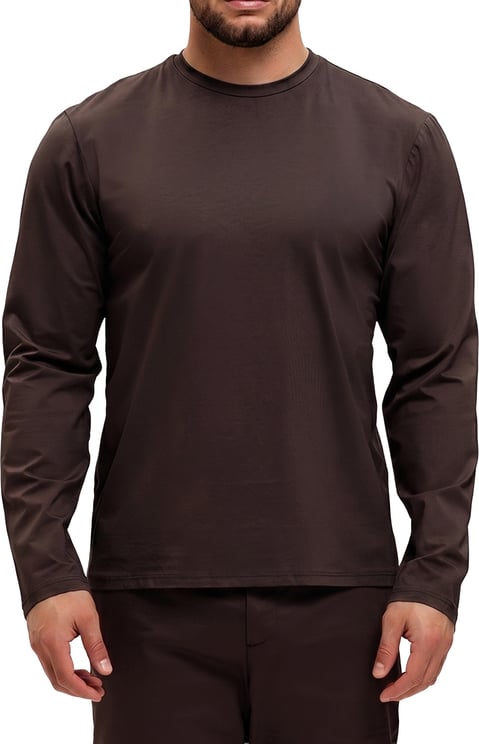 Richesse SHINY ESSENTIAL LONGSLEEVE DEEP BROWN