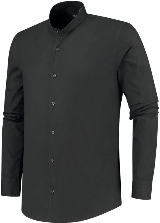 Richesse MANDARIN SHIRT BLACK