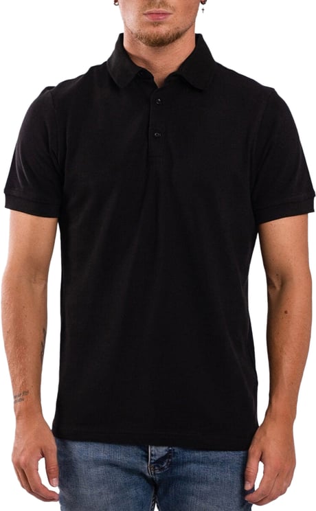 Richesse RK BLANK POLO BLACK