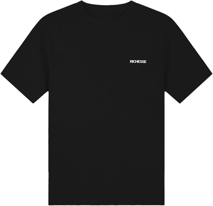 Richesse LOGO T-SHIRT ZWART REGULAR FIT