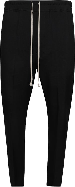 Rick Owens Pantalon noir Drawstring slim Long Rick Owens homme RU02E 1390 WGP 09