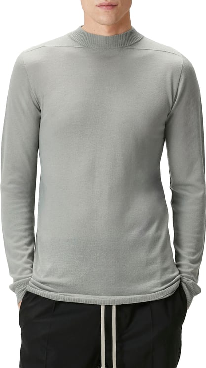 Rick Owens Pull bleu wash col montant Mérinos Rick Owens Homme RU02E 1625 M 06