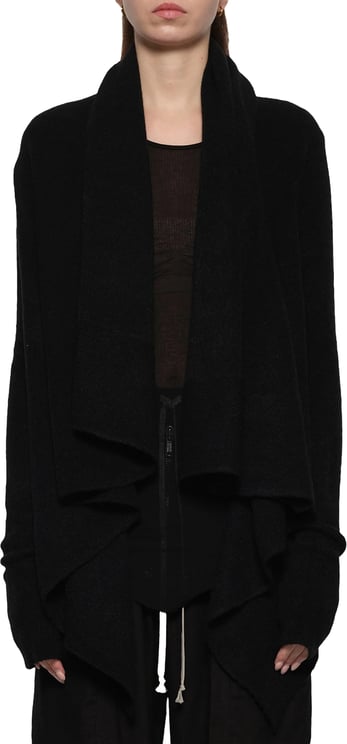 Rick Owens Cardigan Naska laine vierge noir Rick Owens Femme RP02E 4644 M 09