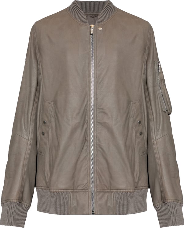 Rick Owens Blouson cuir blister dust bords côtelés Classic Flight Rick Owens Homme RU01F 2778 LBF 34