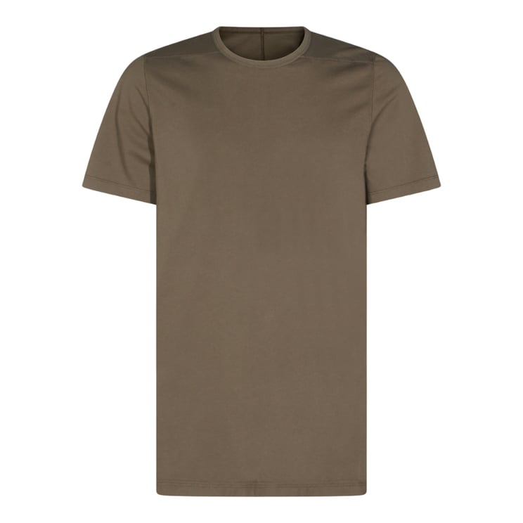 Rick Owens DRKSHDW Brown Short-Sleeved T-Shirt with Minimalist Design