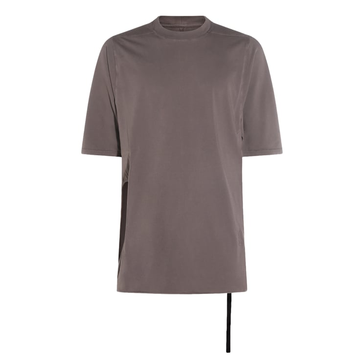 Rick Owens DRKSHDW Taupe T-Shirt with Edgy Strap Detail