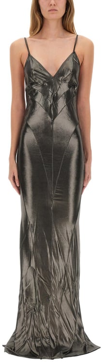 Rick Owens lilies METALLIC LONG DRESS