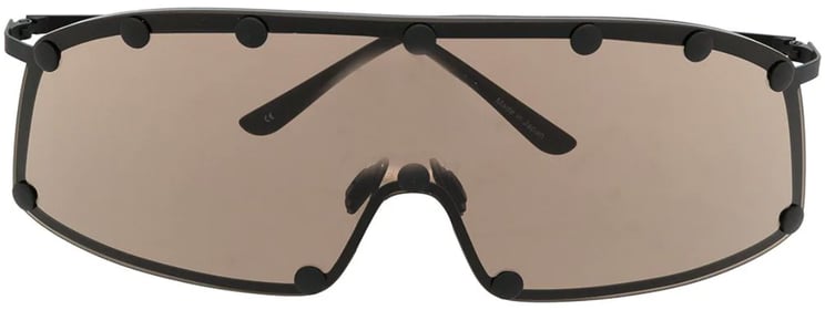 Rick Owens Sunglasses Shielding Black/brown