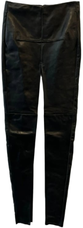 Rick Owens Gonna In Pelle Sliced Skirt Black