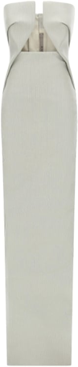 Rick Owens Abito In Denim Prong Gown Dinge