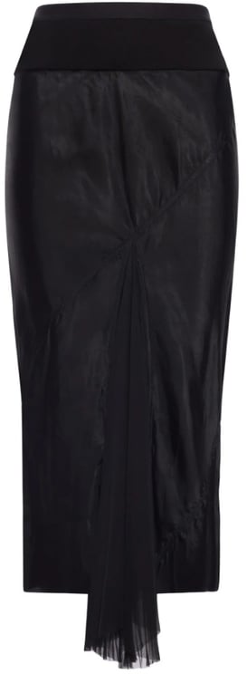Rick Owens A Line Bias Skirt Black