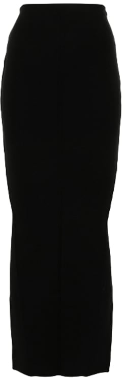 Rick Owens Gonna In Maglia Pillar Skirt Black