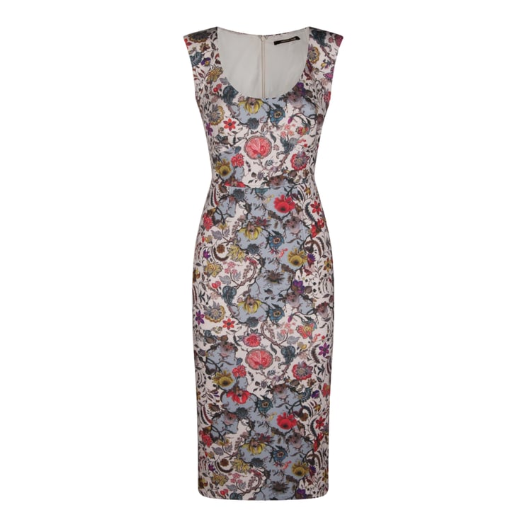 Roberto Cavalli Fluid Beige Dress
