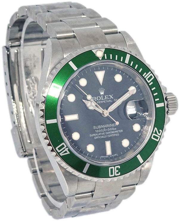 Rolex Rolex Oyster Perpetual Submariner Kermit Date Automatic Watch Stainless Steel 40
