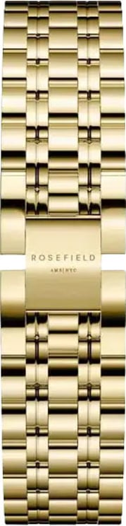 Rosefield Rosefield Horlogeband Staal met Geelgouden Plating 14mm